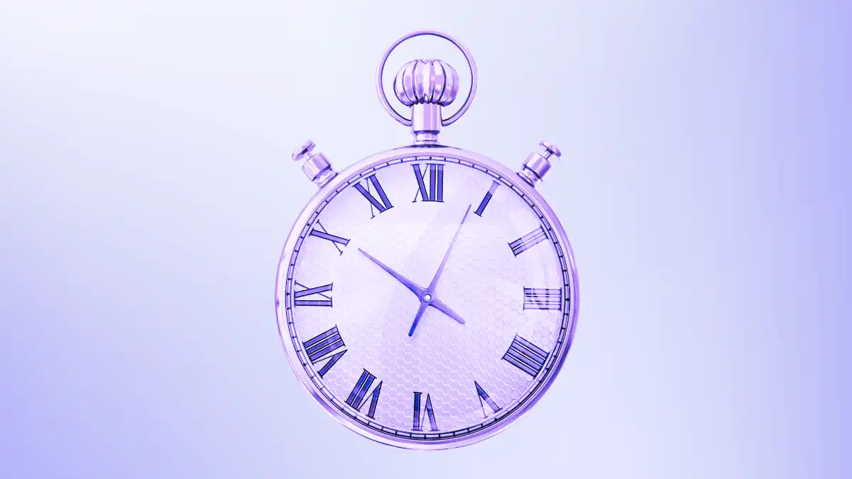 minimal stopwatch representing speed of search answers beating long-form content