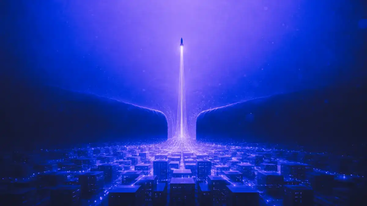 Illustration of AI infrastructure network showing glowing compute grids, data center capacity, and orbital technology to represent Anthropic’s SpaceX deal and the growing AI infrastructure bottleneck.